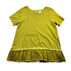 LOGO by Lori Goldstein Beach to Street Distressed Cotton Too LARGE